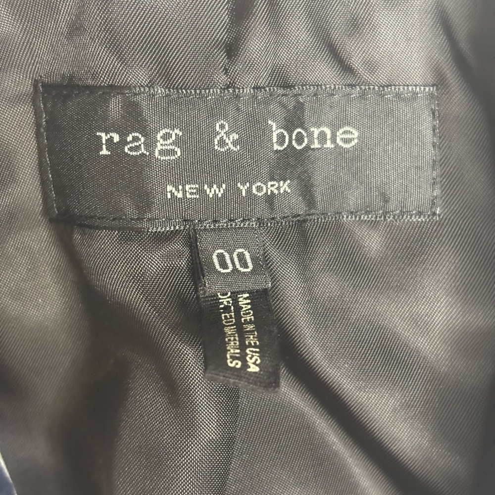 Rag & Bone Windsor Striped Lined Blazer SZ 00 - Picture 4 of 5
